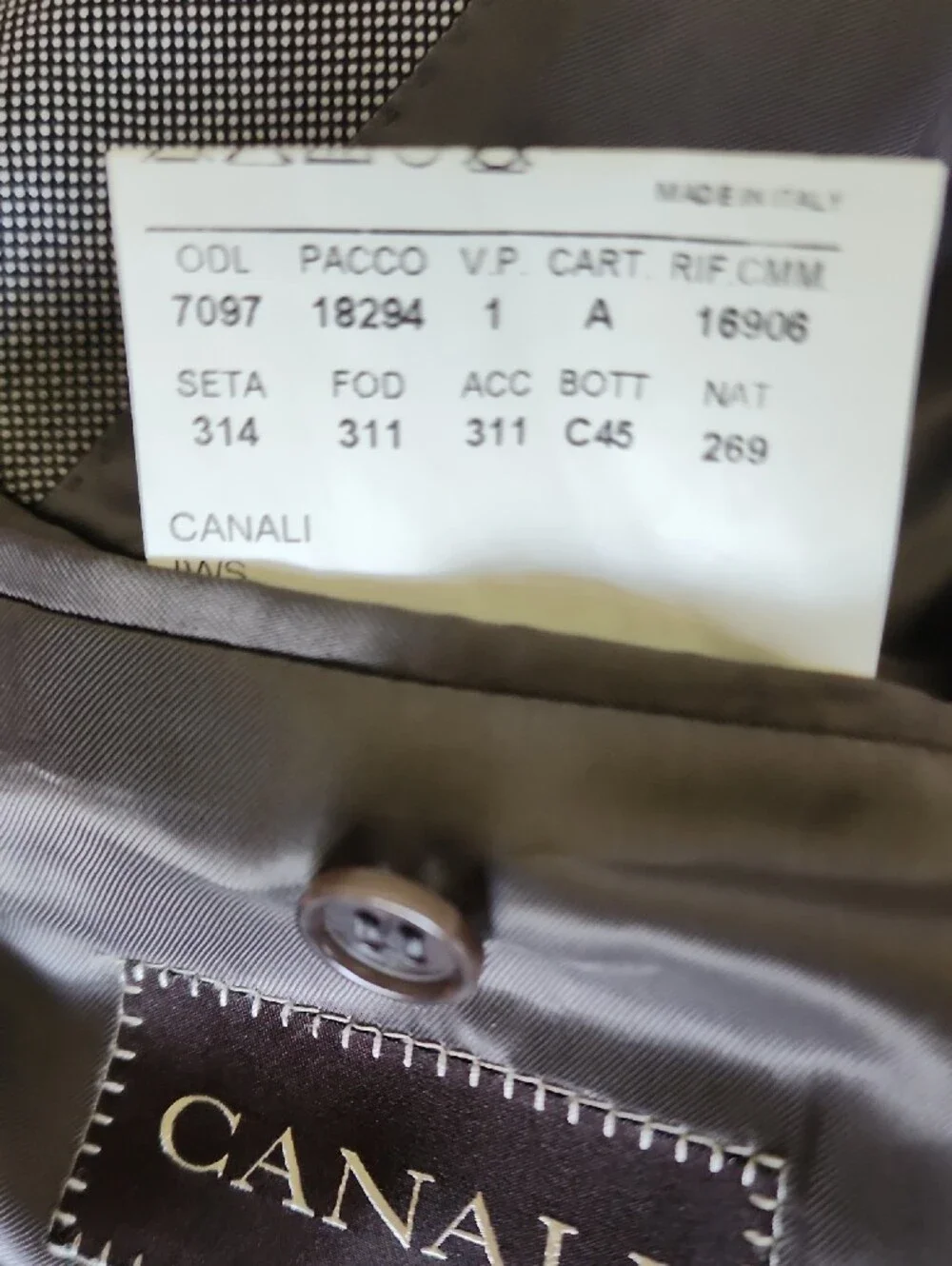Canali Light Gray Double-Breasted Sport Coat